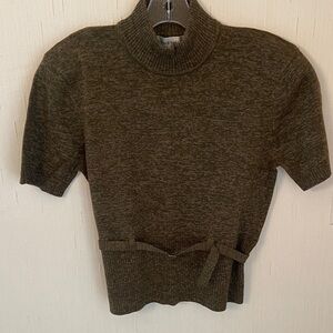 Jones New York Olive Knit Turtleneck